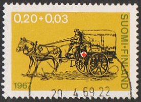 Punainen Risti 1967 1/3 - Hevosambulanssi - Kuusamo 20.4.69 (esimerkkikuva)