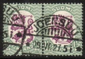 m17, 1,50mk vihr/lila, hrX,B - Joensuu 29.VI.27 5i pari (esimerkkikuva)