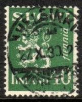 Leijonamalli m30 40p sinert. vihreä - Helsinki 27.X.30 21 (esimerkkikuva)