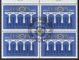 Eurooppa CEPT 1984 2/2 - 2,00 mk Silta (nelilö) FD(C) (esimerkkikuva)
