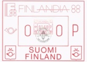 ATM 160 p Finlandia 88 maksimikortti (esimerkkikuva)