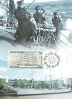 Maksimikortti Purjelaivoja Suomen Joutsen (esimerkkikuva)