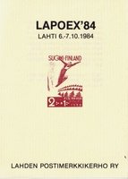 Lapoex 84, Lahden Postimerkkikerho ry (esimerkkikuva)