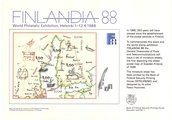 Finlandia 88, Sovenir card N:o 1 kartat (21 x 15 cm) (esimerkkikuva)