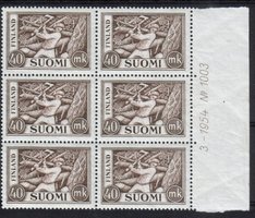 Numerokuusilo 1003-3-1954 Puunkaataja 40mk (esimerkkikuva)