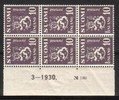 Numerokuusilo 189-3-1930 Leijonamalli m30 10p harmaanvioletti (esimerkkikuva)