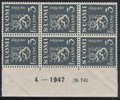 Numerokuusilo 742-4-1947 Leijonamalli m30 3mk harmaa (esimerkkikuva)