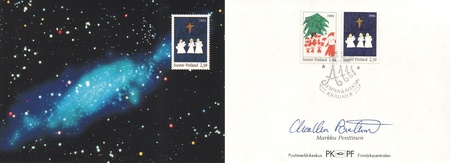 Joulupostikortti 1993 Posti (esimerkkikuva)