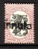 Coat of arms m17, 1mk red/black, Kinnula (sample image)