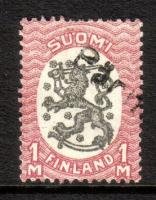 Coat of arms m17, 1mk red/black, Pärnistö or Pärnämäki (sample image)