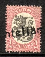 Coat of arms m17, 1mk red/black, Vihteljärvi (sample image)