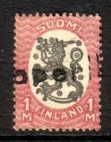 Coat of arms m17, 1mk red/black, Laperila (sample image)