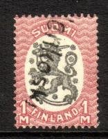 Coat of arms m17, 1mk red/black, Vuolenkoski (sample image)