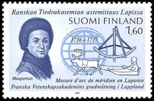 Lapin astemittausretkikunta 1736 - 1737 FDC (esimerkkikuva)