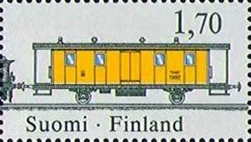 Finlandia 1988 postijunat 2/4 - 1,70mk Postivaunu 9935 (esimerkkikuva)