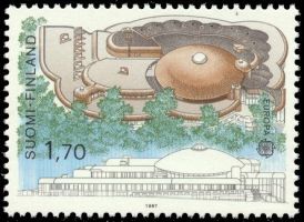 Eurooppa CEPT 1987 1/2 - 1,70 mk Tampereen kirjasto (esimerkkikuva)
