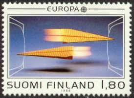 Eurooppa CEPT 1988 1/2 - 1,80 mk Sähköinen viestintä (esimerkkikuva)