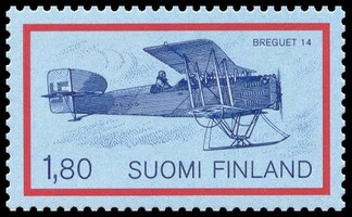 Lentoposti 1/4 - Breguet 14 (Finlandia 88) (esimerkkikuva)