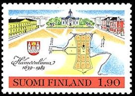 Hämeenlinna 350 vuotta FDC (esimerkkikuva)