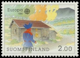 Eurooppa CEPT 1990 1/2 - 2,00 mk Postitoimisto Lapissa (esimerkkikuva)