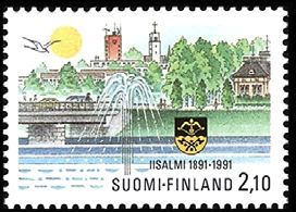 Iisalmi 100 vuotta nelilö FDC (esimerkkikuva)