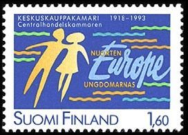 Keskuskauppakamari 75 vuotta FDC (esimerkkikuva)