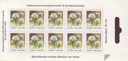 Provincial Flowers - Wild Rosemary stamp booklet First day cancelled (sample image)