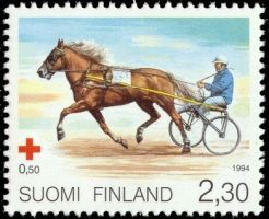 Punainen Risti 1994 2/3 - 2,30 + 0,50mk Ravuri, Suomenhevonen (esimerkkikuva)