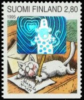 Ystävyydellä 3/8 - Kissa kirjoittaa kirjettä (esimerkkikuva)