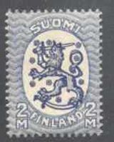 Coat of arms lion type m17, 2mk dk blue, wm posthorn W, B perf. (sample image)