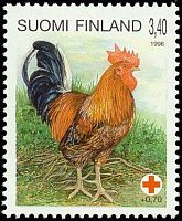 Punainen Risti 1996 3/3 - 3,40+0,70 mk Maatiaiskukko (esimerkkikuva)