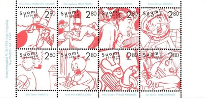Sarjakuva 100 vuotta FDC (esimerkkikuva)