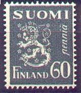 Numerokuusilo 178-12-1929 Leijonamalli m30 60p tumman harmaa (esimerkkikuva)