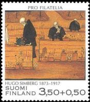 Pto Filatelia 1/2 - Maalauksia: Kuoleman puutarha (esimerkkikuva)