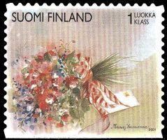 Ystävyydellä 4/6 - Kukkavihko & kirje (esimerkkikuva)