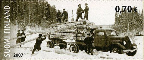 Kuorma-autoliikennettä 1/4 - Reo Heavy Truck vm. 1938 (esimerkkikuva)