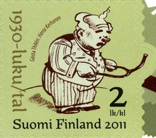 Suomalainen sarjakuva 100 vuotta 3/6 Herra Kerhonen (esimerkkikuva)