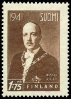 Presidentti Risto Ryti 2/6 1,75 mk, W1, 19mm väli (esimerkkikuva)