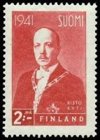Presidentti Risto Ryti 3/6 2 mk, W2, 19mm väli (esimerkkikuva)