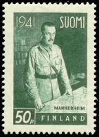 Sotamarsalkka C. G. E. Mannerheim 1/6 50 p, W2, 19mm (esimerkkikuva)