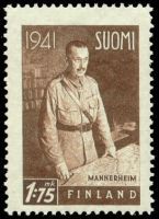 Sotamarsalkka C. G. E. Mannerheim 2/6 1,75 mk, W2, 19mm (esimerkkikuva)