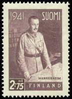 Sotamarsalkka C. G. E. Mannerheim 4/6 2,75 mk, W1, 19mm (esimerkkikuva)
