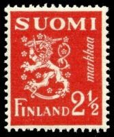 Numerokuusilo 625-9-1944 Leijonamalli m30 2 1/2mk karmiinin punainen (esimerkkikuva)