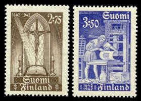 Kirjapainotaidon 300-vuotisjuhla FDC (esimerkkikuva)