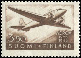 Aero Oy 20 vuotta FDC (esimerkkikuva)