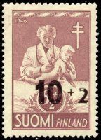 Anti tuberculosis 1947 (1946) 2/2 - 10+2mk (8+2) overprint (sample image)