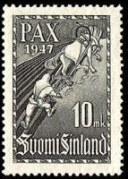 Pariisin rauhansopimus PAX 1947 FDC (esimerkkikuva)