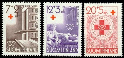 Punainen Risti 1951 FDC (esimerkkikuva)