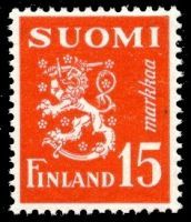 Numerokuusilo 982-10-1953 Leijonamalli m30 15 mk punainen (esimerkkikuva)