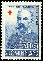 Punainen Risti 1956 4/4 - 30mk + 5mk Von Born Viktor Magnus (esimerkkikuva)
